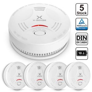 ② 6 détecteurs de fumée connectables x-sense avec pile au lith — Batteries  — 2ememain