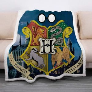 Couverture polaire Harry Potter drapeau Serdaigle • Mille et une couverture