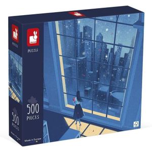PUZZLE Puzzle 500 Pièces - La Nuit Bleue - Adapté Adulte 