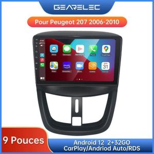 AUTORADIO Gearelec Autoradio 9 Pouces Android pour Peugeot 2