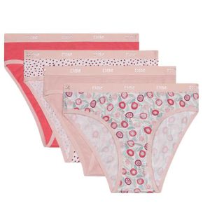 Happy Cherry 2-12 Ans Filles Culottes en Coton Lot de 6 sous-vêtements Respirants Confortables Enfant Fille Slip Panty Motif Mignon