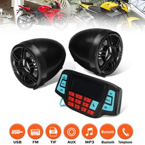 ENCEINTE NOMADE Haut-parleurs MP3 pour moto avec système audio Blu