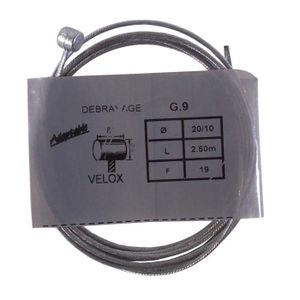 Câble acier Ø 2 mm avec 2 boucles serties sur mesure jusqu'à 40 mètres