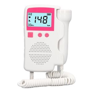 3.0mhz Doppler fœtal portable pour la réduction du bruit à domicile Baby  Heart Monitor pour la grossesse Détecteur portatif de rythme cardiaque de  bébé avec prise casque