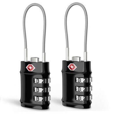 Lot De 2 Cadenas à Bagages TSA, Cadenas à Combinaison à 3 Chiffres