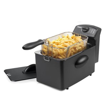 Friteuse Électrique Royalty Line EFT2000L - 3L 2000W - Noir/Chrome - NEUVE