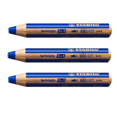 Maxi schoolpack de 76 crayons de couleur STABILO woody 3in1 + 4 taille- crayons - La Poste