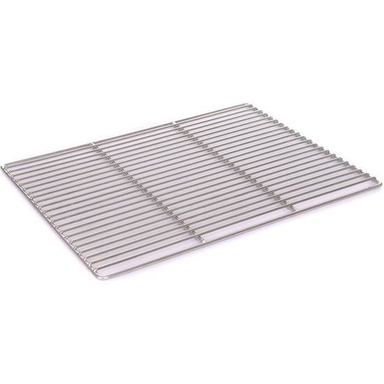 Grille Barbecue En Fonte émaillée - 42x28 Cm - Conductivité Thermique - Charbon/gaz - 6