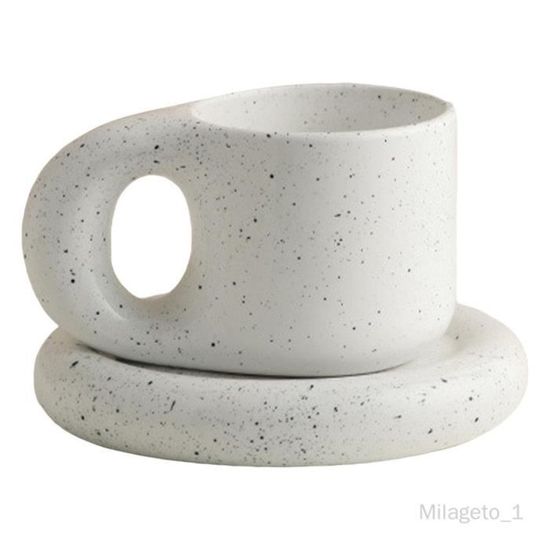 Lot de 2 tasses à café mignonnes en céramique avec couvercle en bambou et cuillère, tasse de matin, tasse à thé, tasse à thé, 3D, pour les amoureux des chats, les femmes