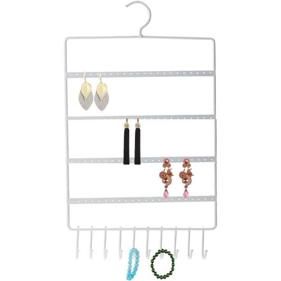 Support à Bijoux Transparent Pliable - Porte-Boucles D'Oreilles & Colliers - Idée Cadeau Femme