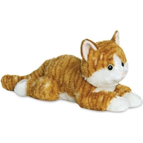 Peluche chat roux shop