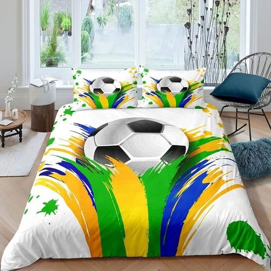 Formule 1 BullRacing Housse De Couette King 220x240cm - Parure De Lit Microfibre Douce, Fermeture Éclair Cachée