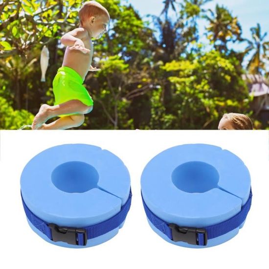 JYCRA – Lot De 2 Paires De Manchettes En Mousse Pour Natation Et Aquagym – Boucle à Dégagement Rapide – Bleu