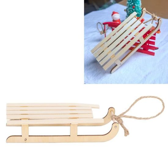 Kits De Traîneau En Bois à Décorer - Lot De 5, Loisirs Créatifs Noël Pour Enfants, à Assembler Et Remplir - 3