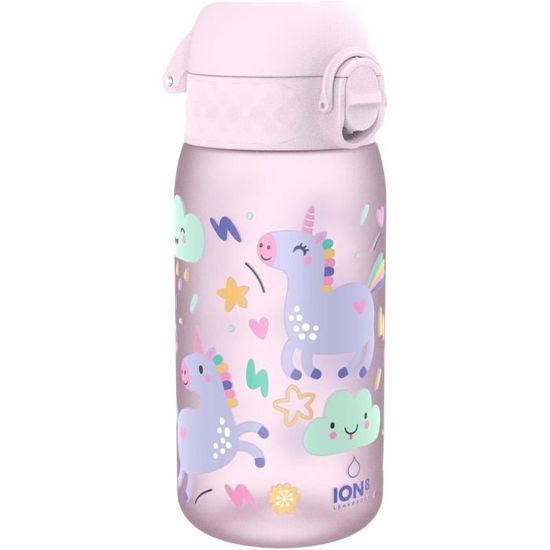 GOURDE,Rose-600ml--Bouilloire anti fuite sans BPA, bouteille de sport