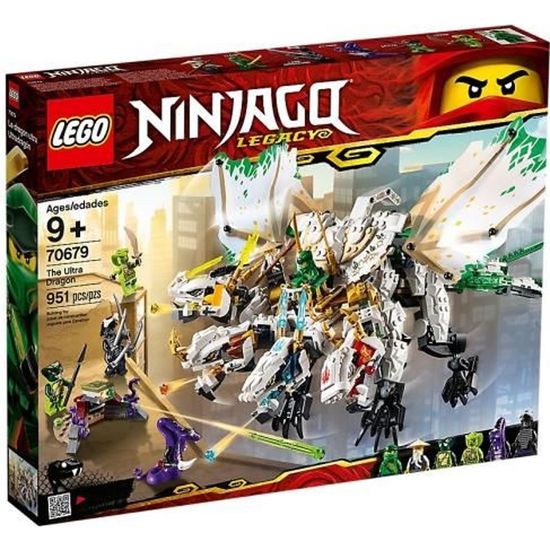 Jouet - LEGO - NINJAGO - Ultra Dragon - 951 pièces - Vert, Noir, Argenté