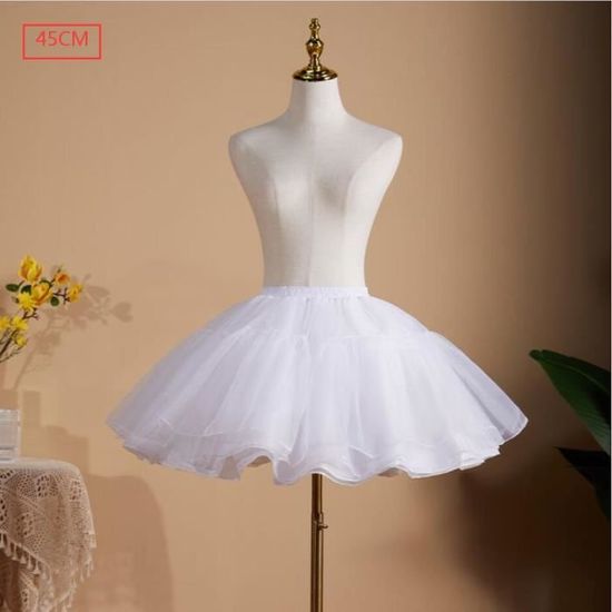 Jupon Lolita Cosplay pour Femme B15814 Jupe Bouffante A Line Jupon Nuage Superpose Sous Jupe Sans Os Blanc Cdiscount Pret a Porter