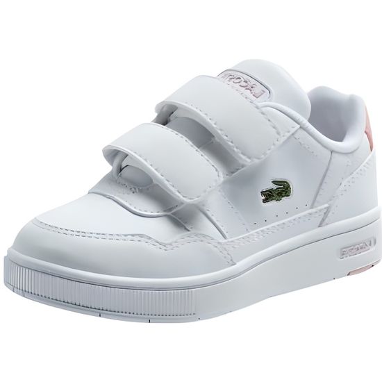 Baskets bebe Lacoste REF 54010 1Y9 blanc et rose Multicolore Cdiscount Chaussures