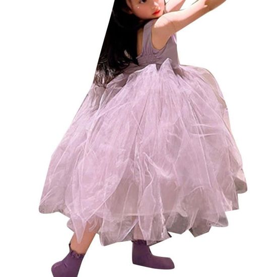 IEFIEL Enfant Licorne Robe De Princesse Fille Déguisement Carnaval