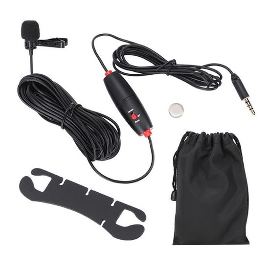 Microphone D’interview Pour Caméra Et Smartphone - Double Capsule - Léger Et Compatible Avec Tout