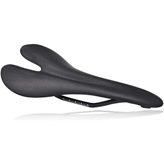 PLATT Selle de vélo légère en fibre de carbone pour vélo de route et VTT 3K Noir mat PLATT Selle de vélo légère en fibre de carbone pour vélo de route et VTT 3K Noir mat