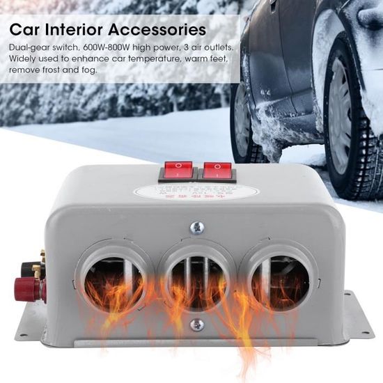 Chauffage appoint 12V portable batterie ventilateur voiture allume cigare  radiateur refroidissement dégivreur climatiseur - Cdiscount Auto
