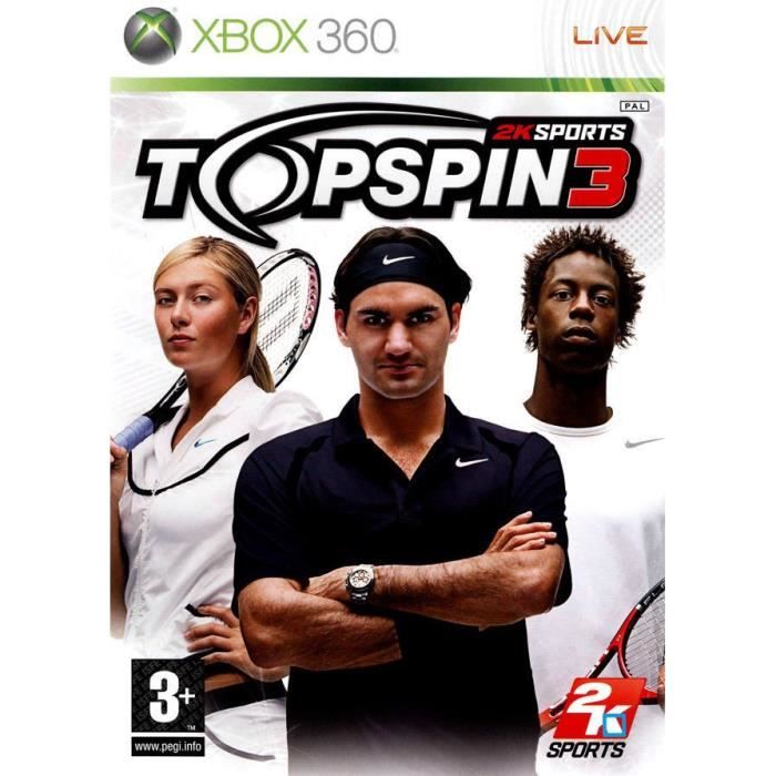 TOP SPIN 3 / JEU CONSOLE XBOX 360