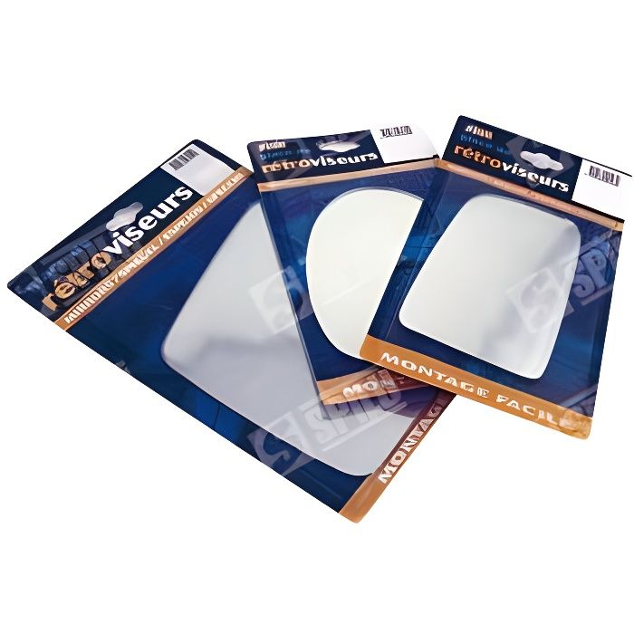 Glace de rétroviseur autocollante côté conducteur côté passager pour Nissan Interstar- Opel movano- Renault Master Ref 45233