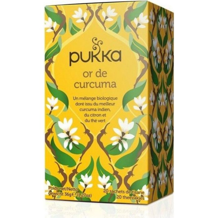 Pukka Tisane Ayurvédique Or de Curcuma 20 sachets