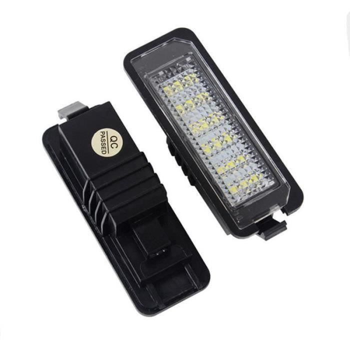 Lumière de plaque d'immatriculation de voiture LED, 2pcs Eclairage plaque d'immatriculation de golf pour VW EOS GOLF 4-5-6 LUPO