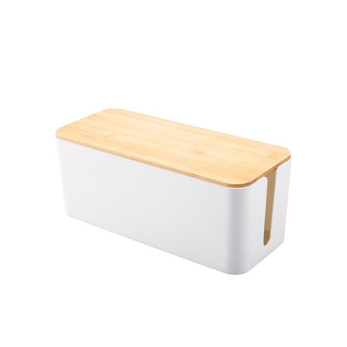 Boîtes de rangement et bacs,Nouveau multifonctionnel maison prise de courant boîte de rangement multiprise fil - Type White-S