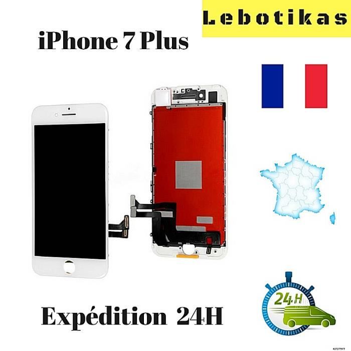 ECRAN LCD VITRE TACTILE POUR IPHONE 7 Plus BLANC