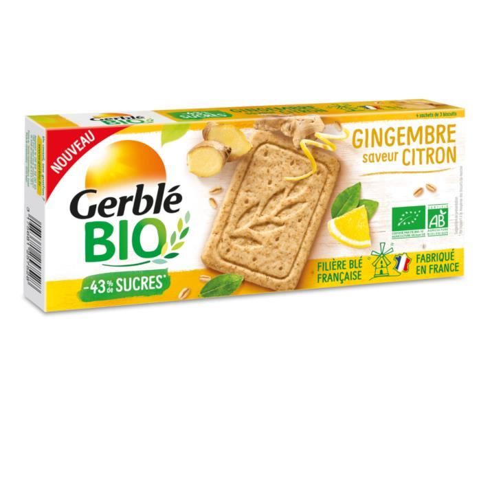 Gerblé Bio Gingembre Saveur Citron 132g