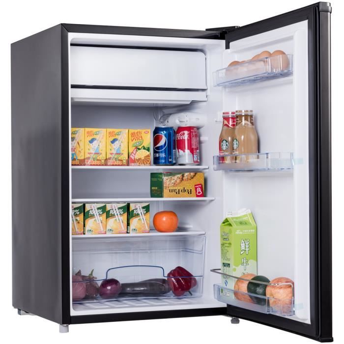 GOPLUS 123 L Réfrigérateur Vertical avec Zone de Congélation et Porte Réversible,Silencieux Énergétique et Température Réglable