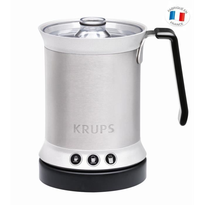 KRUPS XL200041 Mousseur à lait automatique - 500W - 3 fonctions - Inox