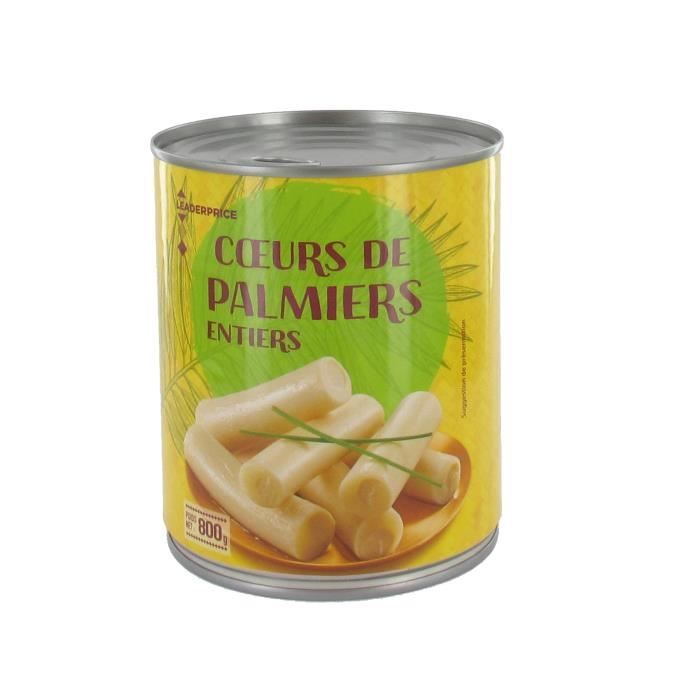 Cœurs de palmiers entiers - 500g