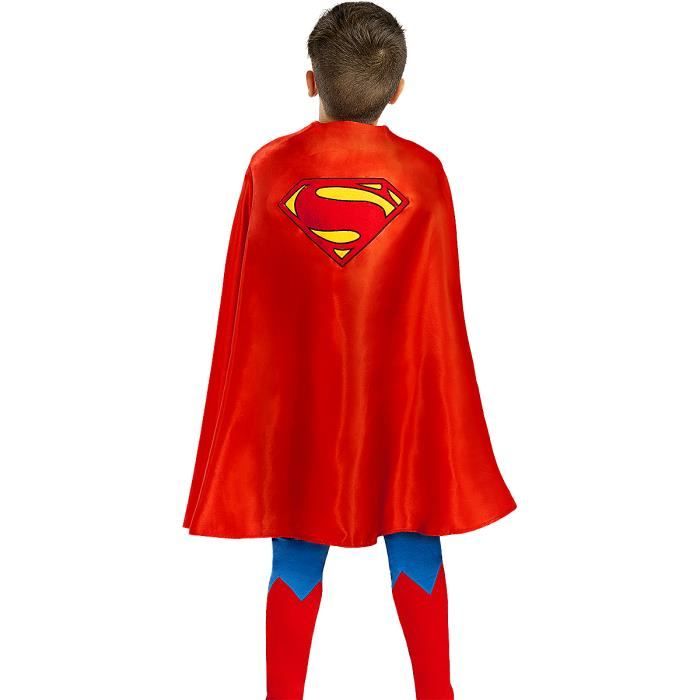 FUNIDELIA Cape Superman enfant - Déguisement pour garçon et accessoires pour Halloween, carnaval et fêtes