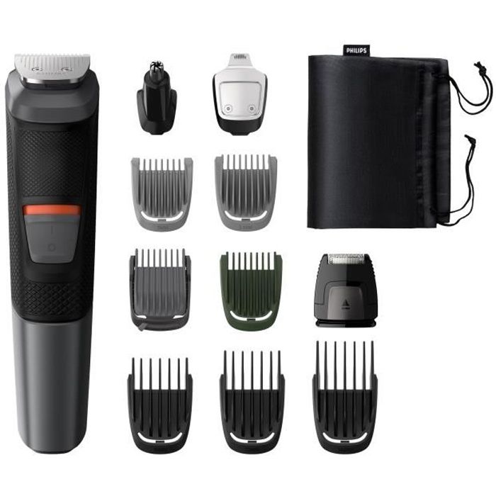 PHILIPS MG573015 Tondeuse Barbe / Cheveux : 11 en 1 tondeuse nez oreilles corps Lames DualCut Etanche Autonomie 80 min