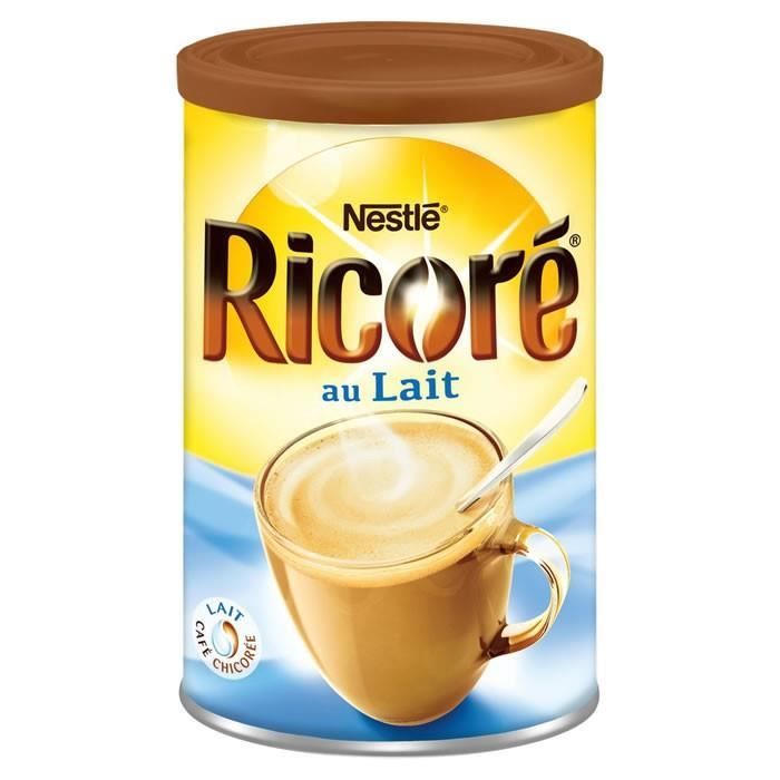 LOT DE 7 - RICORE : Café au lait à la chicorée soluble 400 g