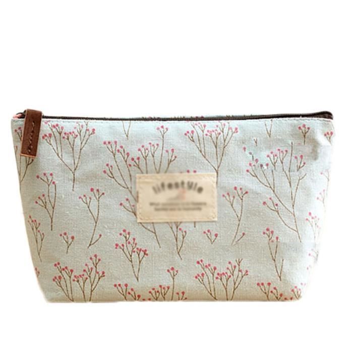 *3867@ 1 Pinceaux de maquillage Sac de rangement de douche Petite trousse de toilette avec fermeture Éclair pour cosméti