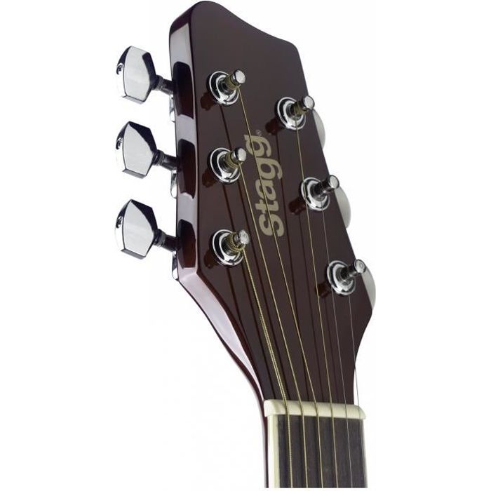STAGG Guitare Folk SA20ACE SNB Electro Dégradé Brun