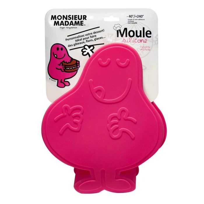 Moule silicone Monsieur Glouton fuchsia