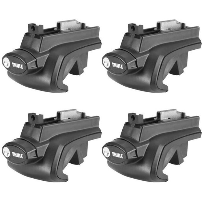 THULE 757 Jeu de 4 Pieds de Fixation Barres de Toit