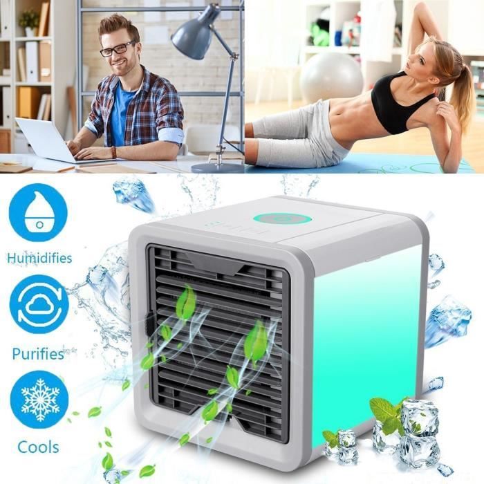 Refroidisseur D'air - 3 EN 1 Réglable Air Climatiseur Refroidisseur D'air avec Refroidissement