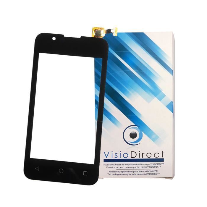 Vitre ecran tactile pour Wiko Sunny 2 4- noir téléphone portable -VISIODIRECT