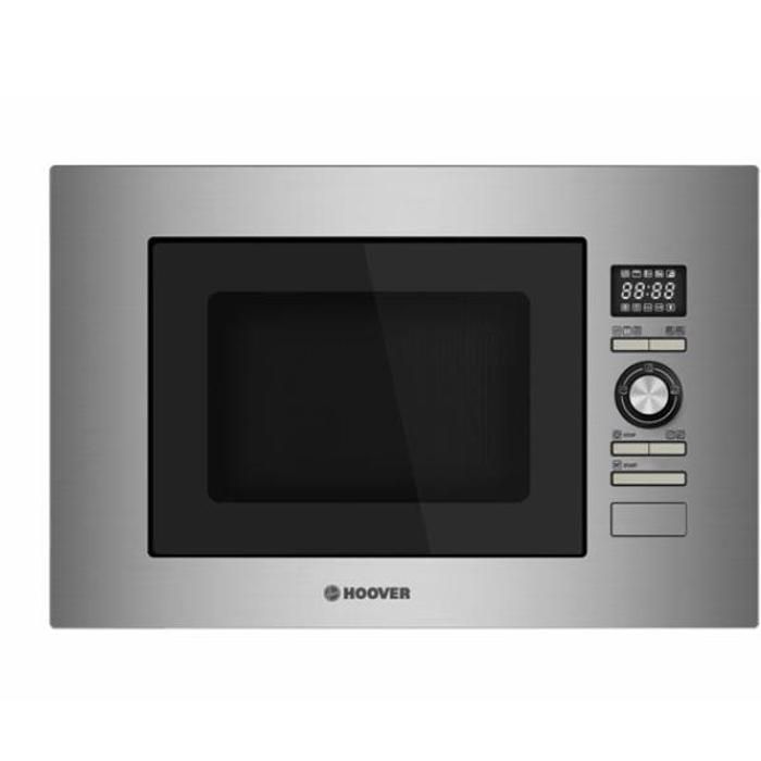 Hoover HMB20/1GDFX - Four à micro-ondes encastrable avec gril 20 litres 800W-1000W 10 démarrages automatiques Dégivrage autom