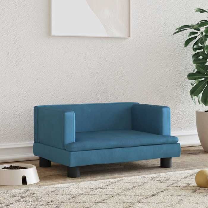 Vidaxl Lit pour chien 60x40x30 cm Bleu - vue 2