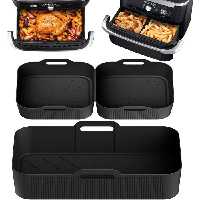 Kit Accessoires Pour Friteuse Sans Huile - Moule à Donuts Et Gaufres En Silicone, Compatible Ninja, Cosori - 1