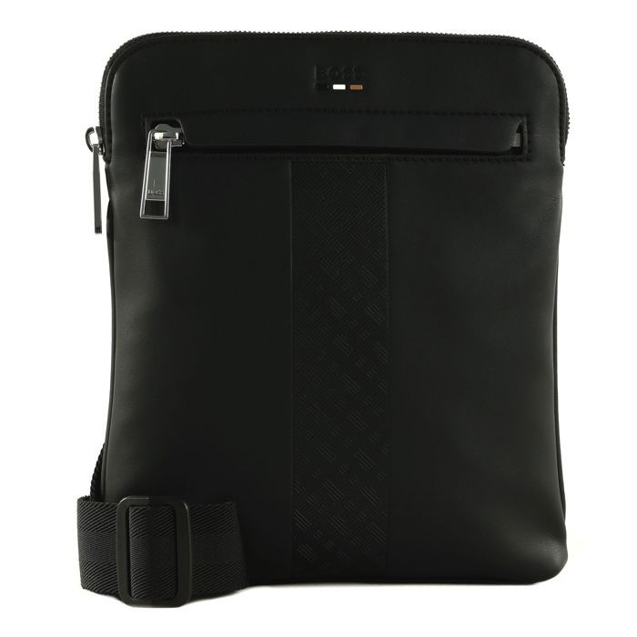 BOSS Sac à épaule bandoulière noir pour homme - Ray MS Envelope with Zip 323354