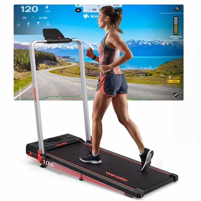 Tapis De Course Pliable Et Connecté - Jusqu'à 159kg, App Contrôle, Cours Inclus - Parfait Pour La Maison